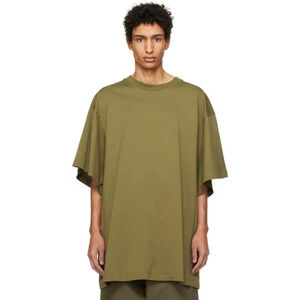 Hed Mayner Green Dropped Shoulder T-Shirt Size XS